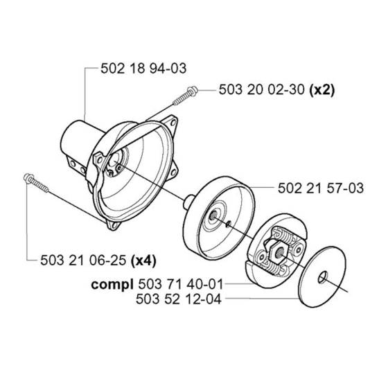 Clutch for Husqvarna 225 L