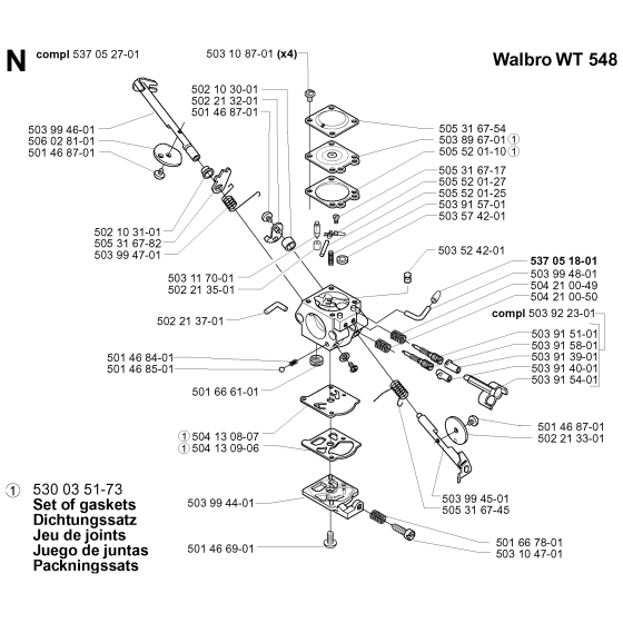 Carburetor Assembly for 225R