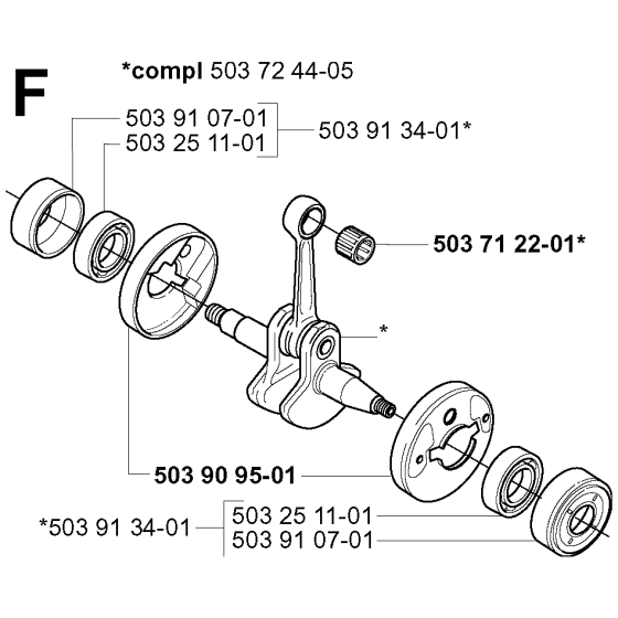 Crankshaft Assembly for 225R