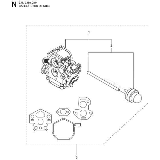 Carburetor Assembly for Husqvarna
