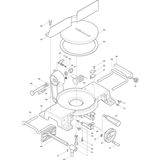 Stand Assembly for Makita 2400B