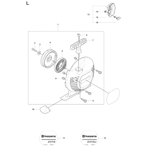 Starter Assembly for Husqvarna 241RJ