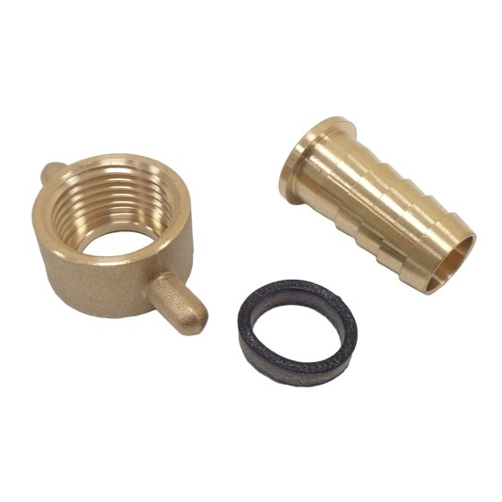 Brass Female 1/2" BSP Cap & 1/2" Hose Tail