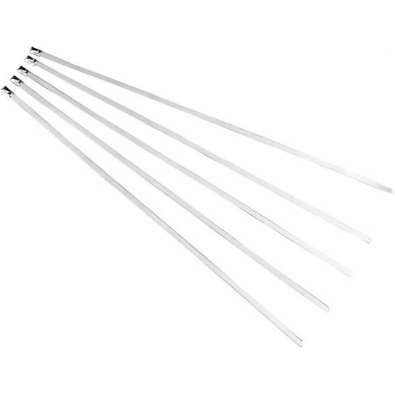 4.6mm X 200mm Stainless Steel Cable Tie - Pack of 100