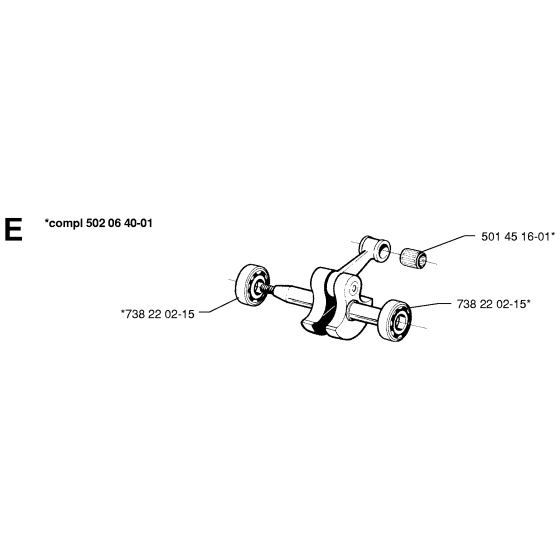 Crankshaft Assembly for Husqvarna