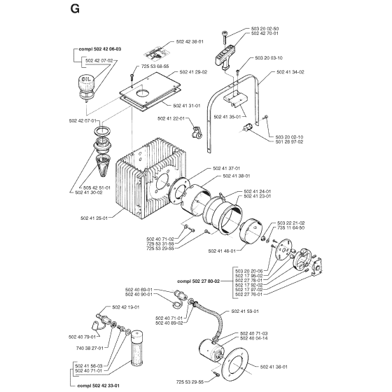 Crankcase Assembly for Husqvarna