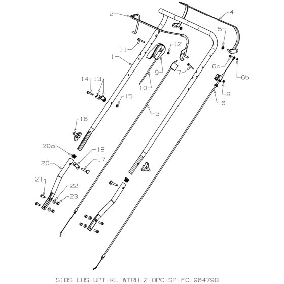 Handle Assembly for Masport 250ST