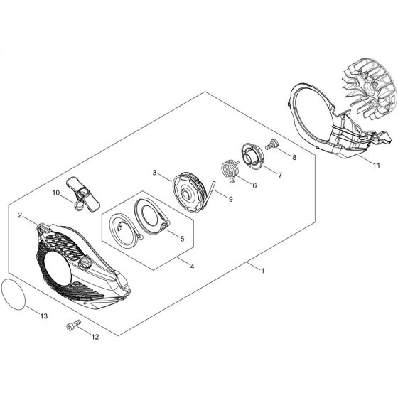 Recoil Starter for Shindaiwa 251TS