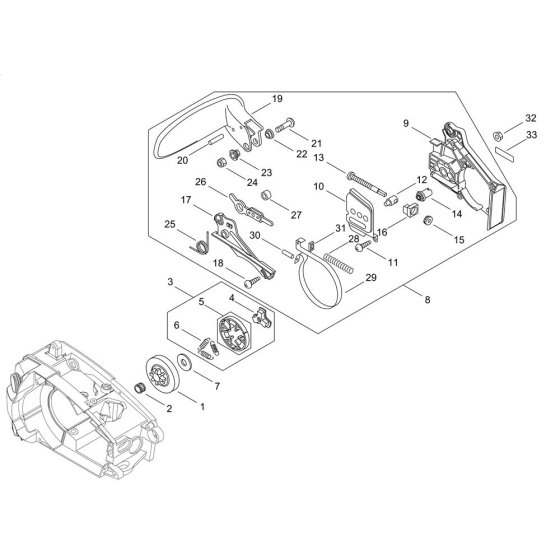 Chain Brake for Shindaiwa 280TCS
