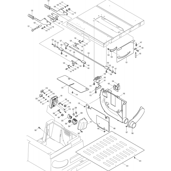 Main Assembly for Makita 2704