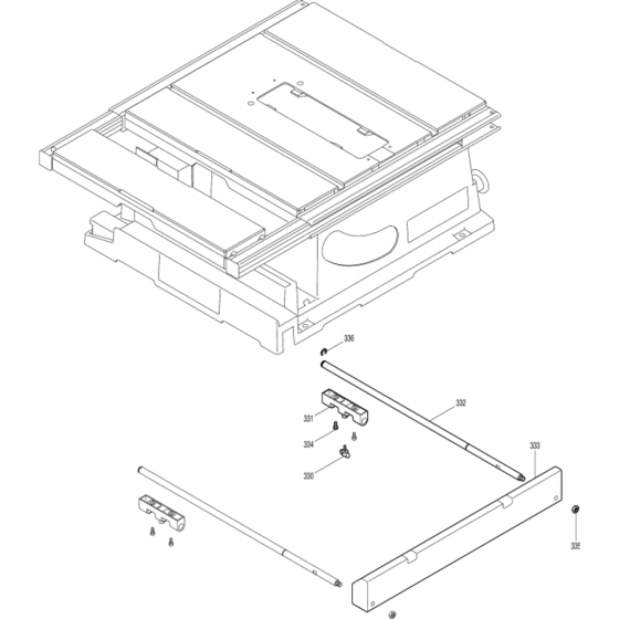 Makita 2704 Main Assembly