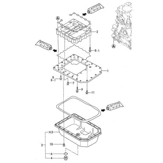 Oil Sump Assembly for Yanmar