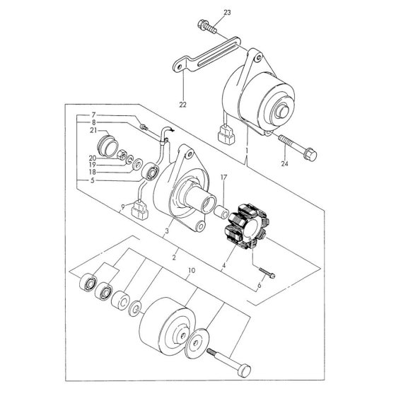Generator Assembly for Yanmar
