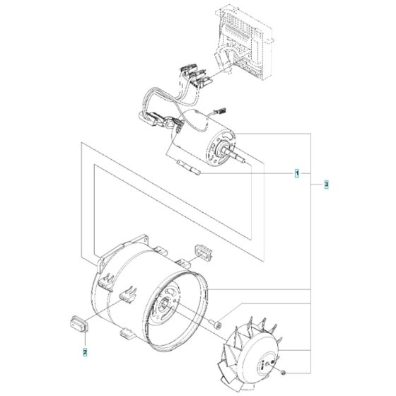 Fan for Husqvarna 320iB