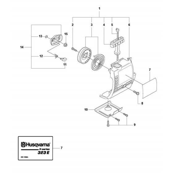 Starter for Husqvarna 323 EX