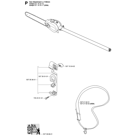 Husqvarna 323P Attachments