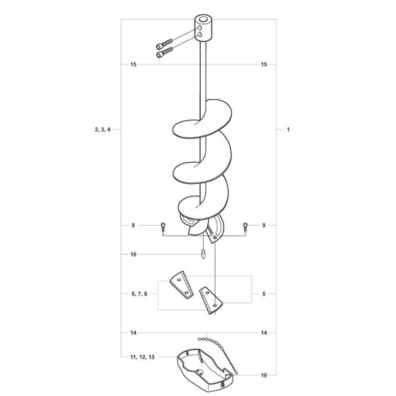 Drill for Husqvarna Auger