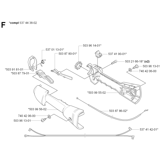 Controls Assembly for Husqvarna