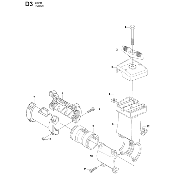 Tower Assembly for Husqvarna 335FR