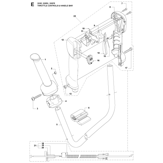 Handle & Controls for 335RX