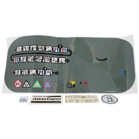 Label Kit fits Atlas Copco LP 9-20 Power Pack - 3377 8002 55