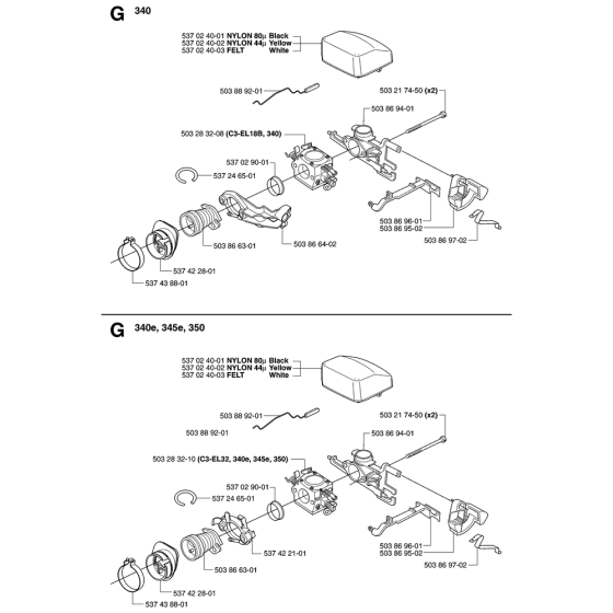 Carburetor & Air Filter Assembly