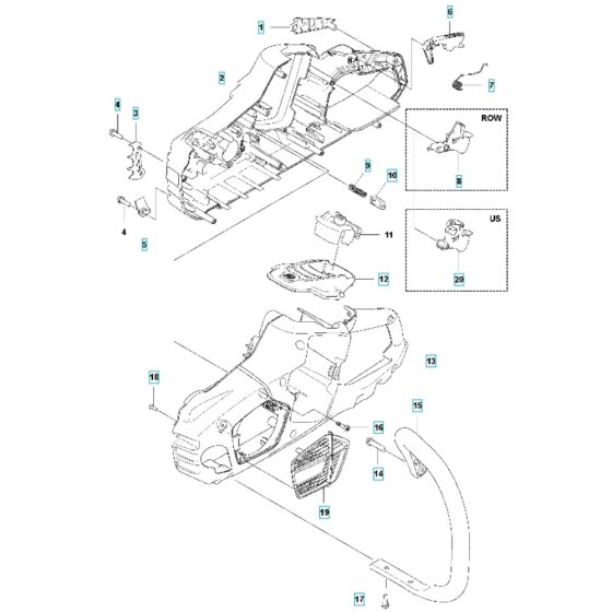 Chassis for Husqvarna 340i