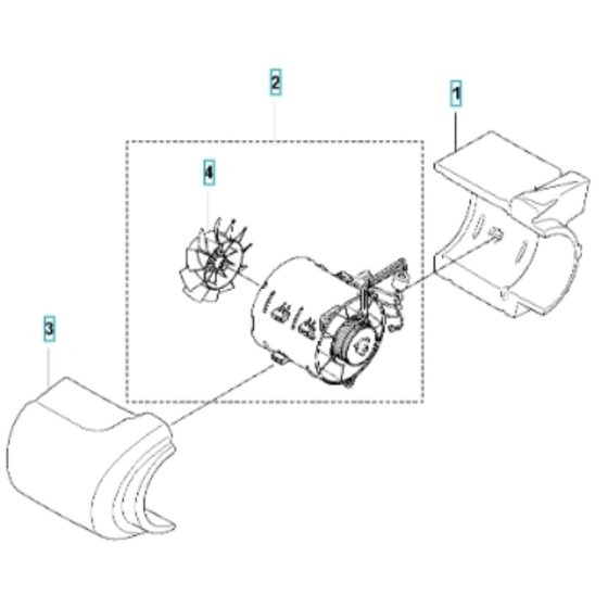 Fan for Husqvarna 340iBT