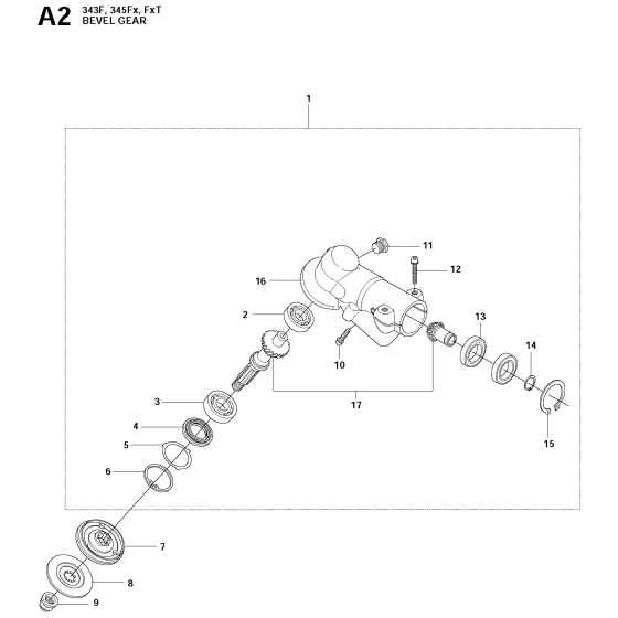 Bevel Gear Assembly for 343F