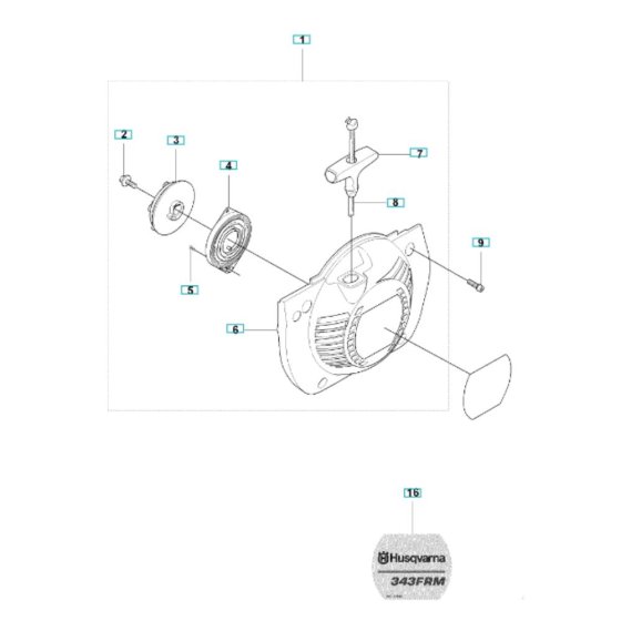 Starter Assembly for Husqvarna