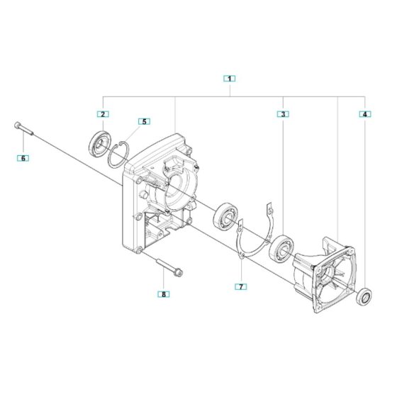 Crankcase Assembly for 350BF