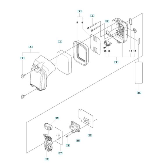 Air Filter for Husqvarna 350BF