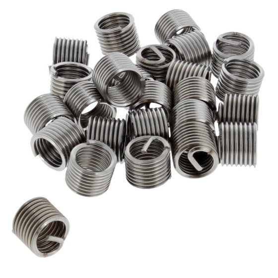 M6 x 1.0mm Thread Repair Inserts - Pack of 25