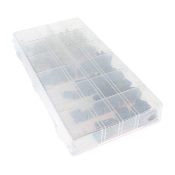 U Type Cushion Speed Clip With Screws Assortment Set (Pack of 170)