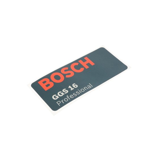 Nameplate for Bosch GGS 16 Grinders - OEM No. 3.601.119.416