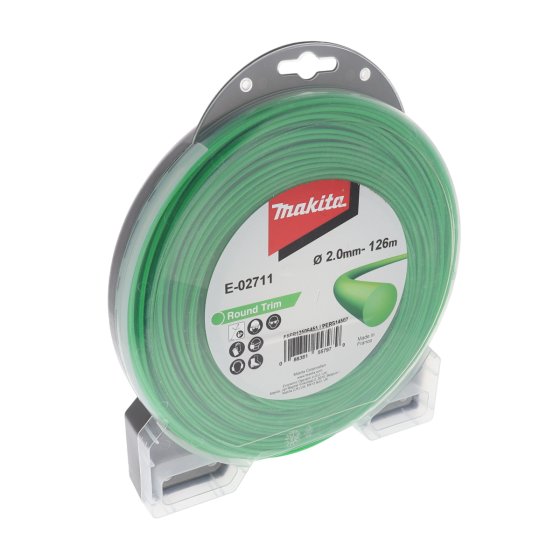 126m Round Nylon Line 2.0mm Diameter for Makita DUR189 Trimmer