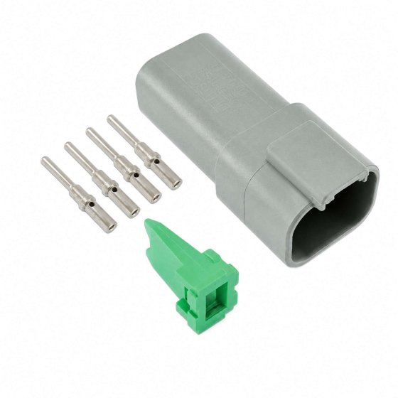 Deutsch 4 Pin Receptacle Connector Kit - 6 Pieces - 374 159