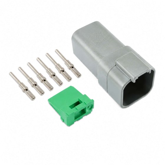 Deutsch 6 Pin Receptacle Connector Kit - 8 Pieces