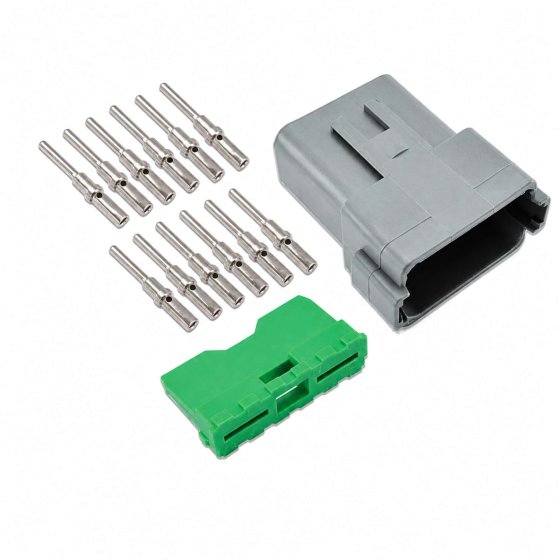 Deutsch 12 Pin Receptacle Connector Kit - 14 Pieces - 374 162