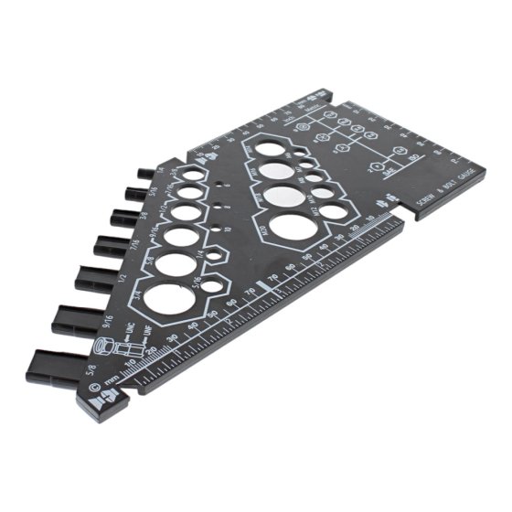 Nut, Bolt & Screw Measuring Gauge
