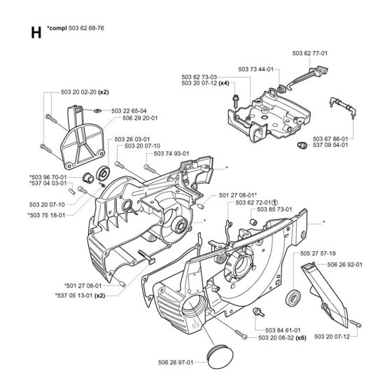 Crankcase Assembly for 375K