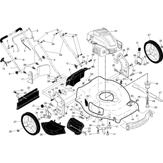 Frame Assembly for Husqvarna 38045