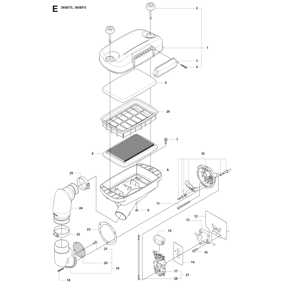 Carburetor & Air Filter Assembly