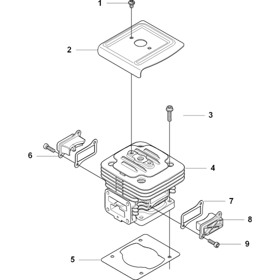 Cylinder Assembly for Husqvarna 380BTS