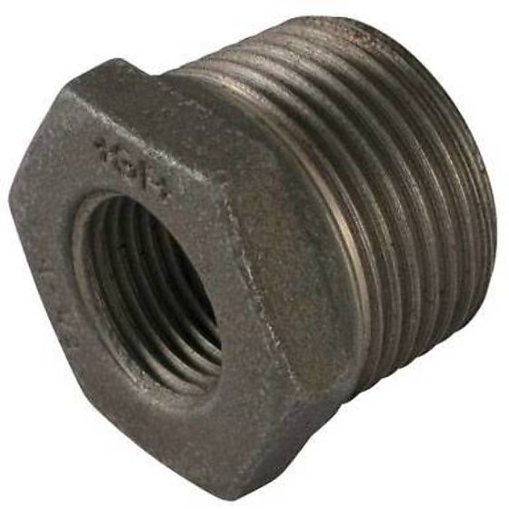 Malleable Male - Female Reducing Hex Bush 1/2"m x 3/8"f BSP