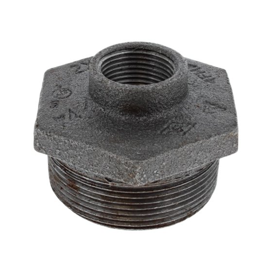 Malleable Male - Female Reducing Hex Bush 2" x 3/4" BSP