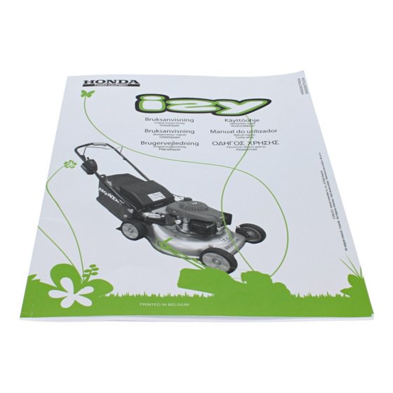 Manual for Honda HRG536 IZY Mower - OEM No. 39VL0 T00 0