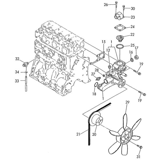 Cooling Water System Assembly