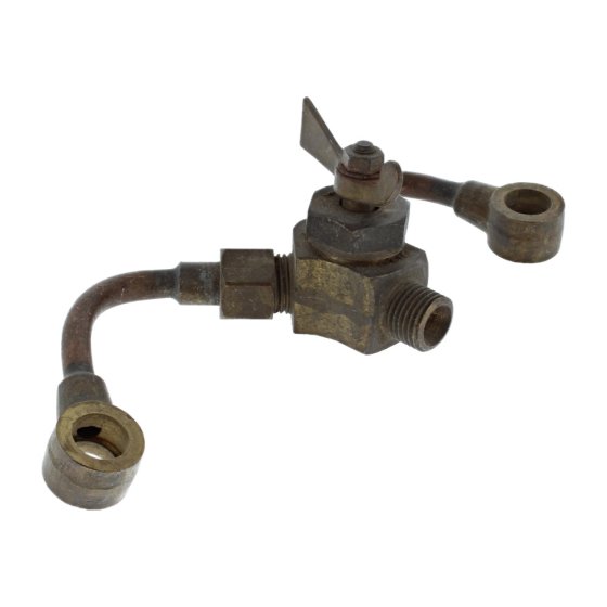 Villiers 3 Way Tap & Pipes. TVO / Petrol change over