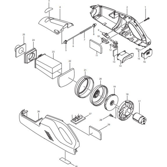 Main Assembly for Makita 4073D